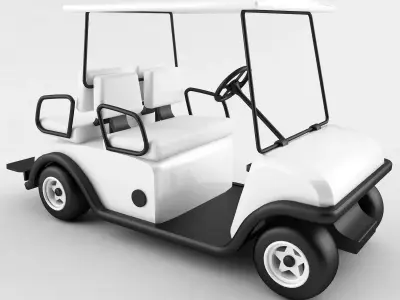 Golf Cart Vray 3D model