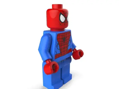 Spiderman Lego 3D model