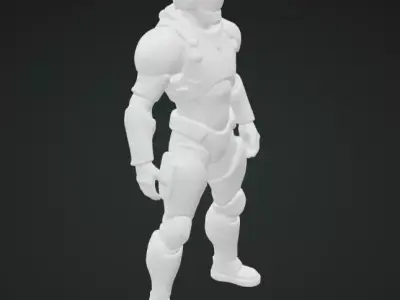Astronaut 3D Model Realistic Space Explorer Sculpture Free 3D print model