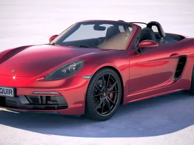 Porsche 718 Boxster GTS 2018 3D model