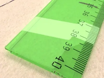 Ruler 03 High res 3D model