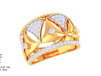 DIAMOND RING 3D print model 17