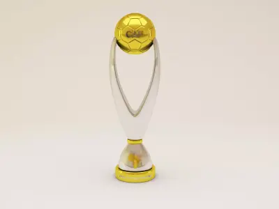 CAF Champions League trophe 3D model