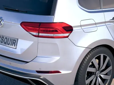 Volkswagen Touran R-Line 2018 3D model