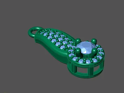 Women Pendants 3DM STL Pendant Renders Details 3D print model 3D print model