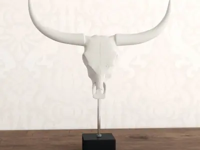 Buffalo Skull Penncross Bust 3D model