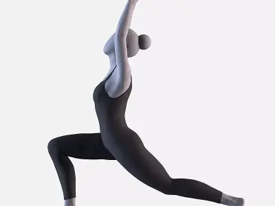 Warrior I - Yoga Essence 3D print model