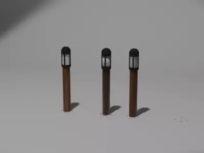 Mariner light bollard Free low-poly 3D model