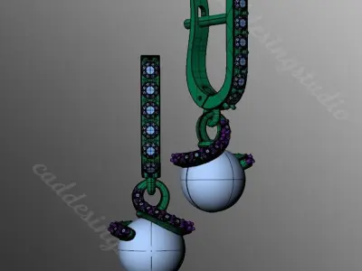 Earrings n8 3D print model
