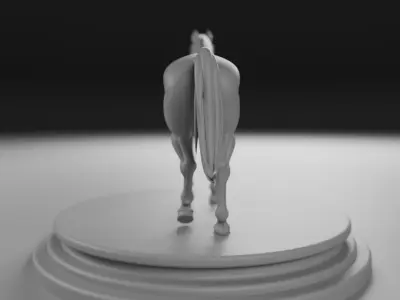 horse 3D print model