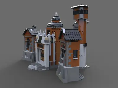 Lego house estate 3D model