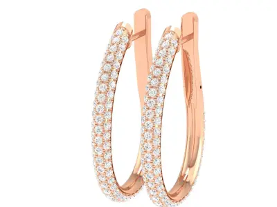 Women earrings 3D print model