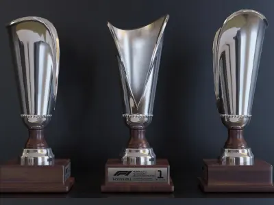 F1 Trophy - Belgian GP Trophy Low-poly 3D model