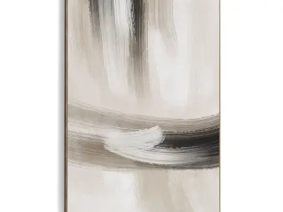 Plaster Two Photo Frame 434 Low-poly 3D model