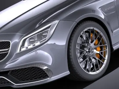 Mercedes-Benz CLS63 AMG Shooting Brake 2015 VRAY 3D model
