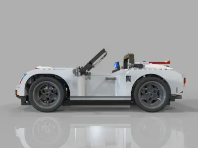 Lego car sport Low-poly 3D model