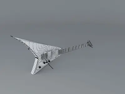 Zakk Wylde Buzzsaw Les Paul guitar Free 3D model
