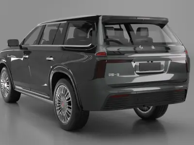 2022 Hongqi LS7 car rendering model 3D model