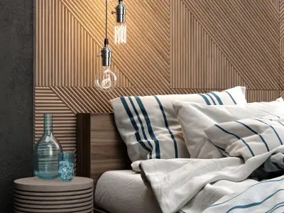 H and M bedroom set 3D model