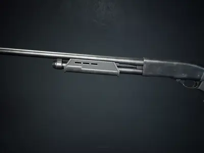 PBR - R870 Shorty Shotgun  - Game-Ready 3D Asset Low-poly 3D model