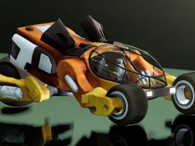 BUJJI CAR-FUTURISTIC VEHICLE 3D model