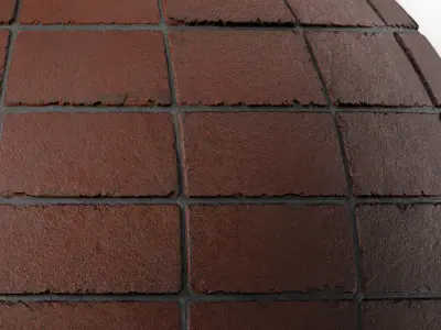 Brick Wall Materials 39- Brick Tiles By Sbsar - Pbr 4k Seamless Texture