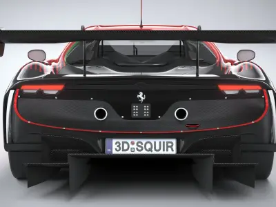 Ferrari 296 GT3 2023 3D model