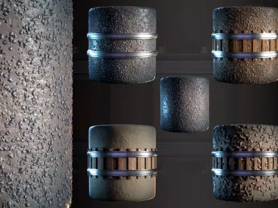 Train Tracks Stylized - VOL 01 - SBsar - Maps 3D model