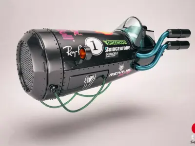 Flying Vehicle  Low-poly 3D model