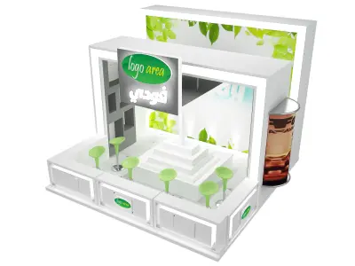  Booth Exhibition Stand a46 3D model