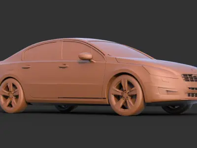 PEUGEOT 508 Sedan 3D print model
