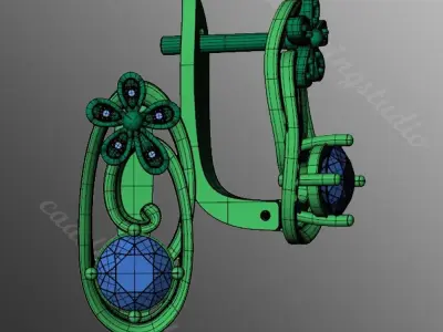 Earrings dp8 3D print model