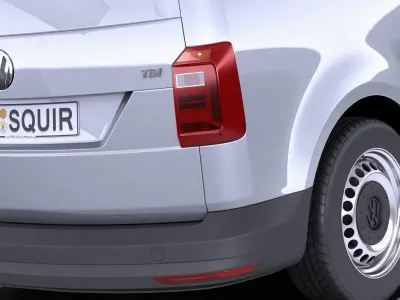 Volkswagen Caddy Cargo VAN 2018 VRAY 3D model