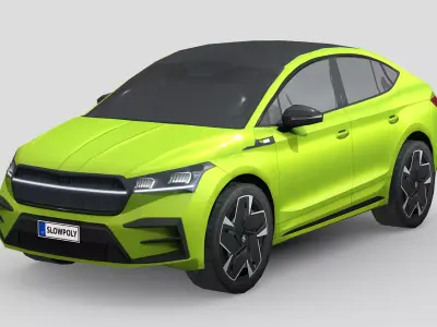 Skoda Enyaq RS iV Low-poly 3D model