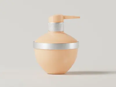 Luxury Perfume Pump Bottle 3D Model Low-poly 3D model