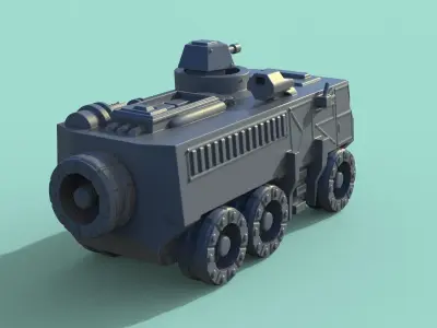 armored car 3D print model