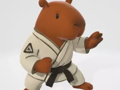 Capybara Sensei 3D print model
