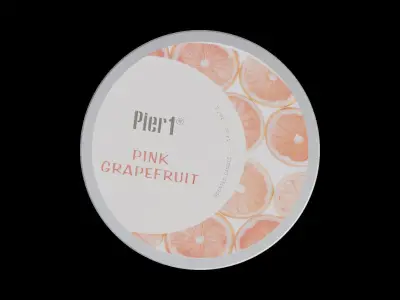 3-Wick 14oz Candle Low-poly 3D model