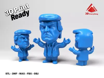 Donald Trump 3 3D print model
