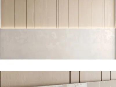 Decorative wall panel set 42 3D model