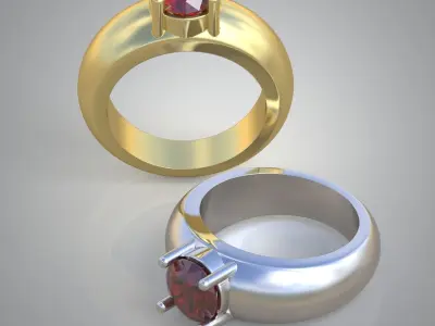 Diamond ring 0315 3D printable model Free 3D print model
