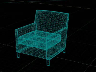 MolteniC Francine Chair UE4 Low-poly 3D model