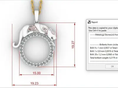 PANTHER PENDANT 3D print model