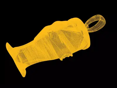 Rock pendant charms - one inch pendant 3D print model
