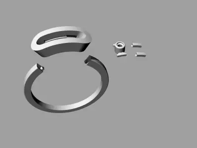 Messika Ring Gold 3D print model purchase