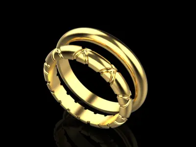 Wedding ring model 934 3D print model