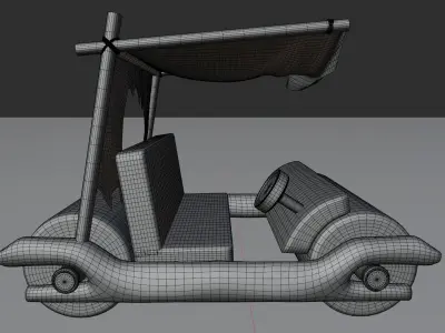 Flinstones Car 3D model 3D model