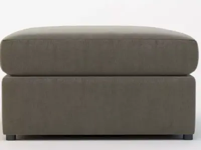 Bassett Beckham Pit Ottoman Pouf 3D model