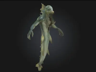 Serpent Shade Mysterious Snake Creature Model  3D model