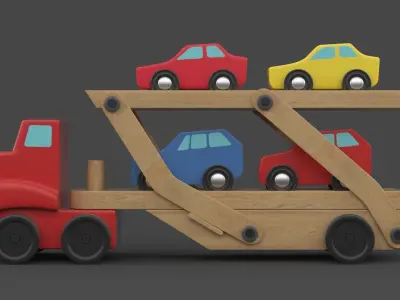 Wooden Toy 3D model buy